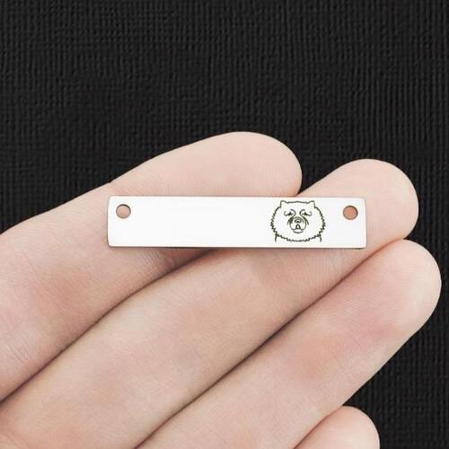 Chow Chow Stainless Steel Connector Charms - BFS017-7702