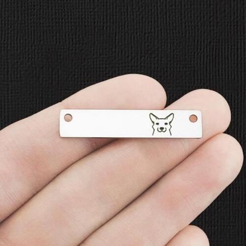 Corgi Stainless Steel Connector Charms - BFS017-7704