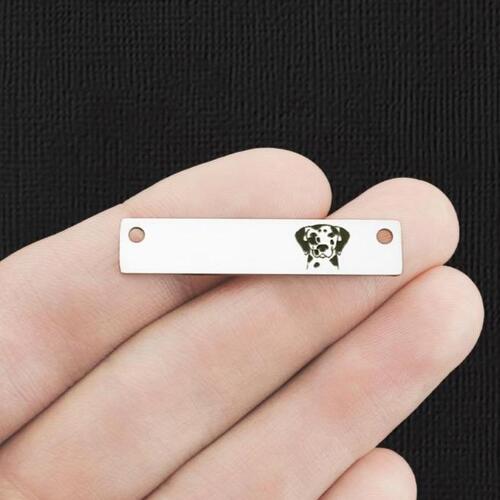 Dalmation Stainless Steel Connector Charms - BFS017-7705