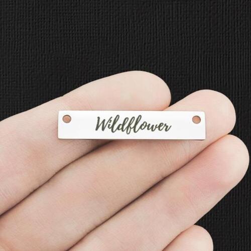 Wildflower Stainless Steel Connector Charms - BFS017-7740
