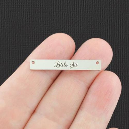 Little Sis Stainless Steel Connector Charms - BFS018-7774