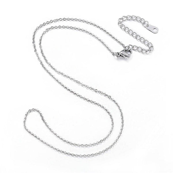 Colliers de chaîne de câble en acier inoxydable 18" Plus Extender - 2mm - 10 Colliers - N411