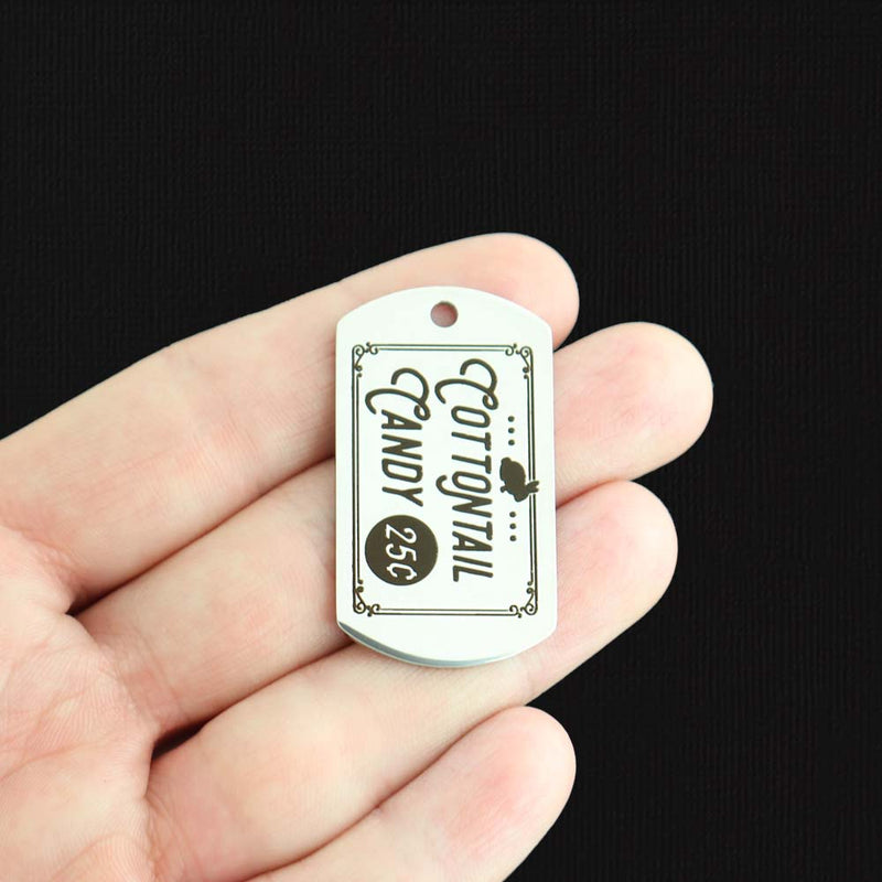 Cottentail Candy Stainless Steel Dog Tag Charms - BFS024-7857