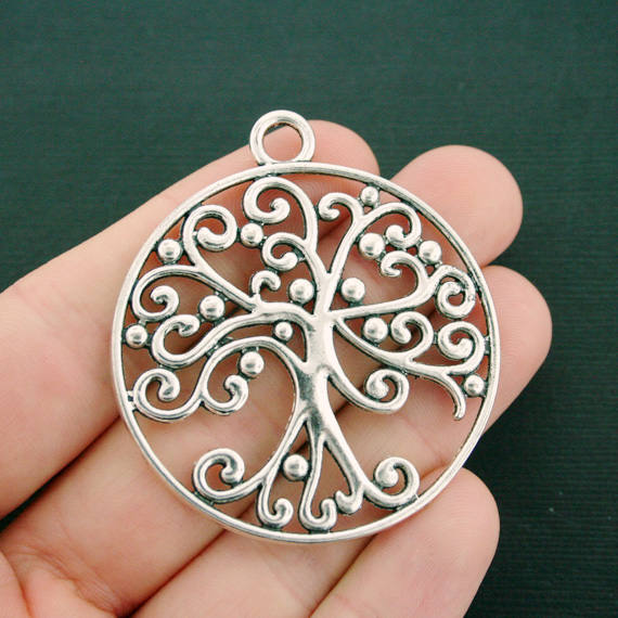 Tree of Life Antique Silver Tone Charm - SC7513