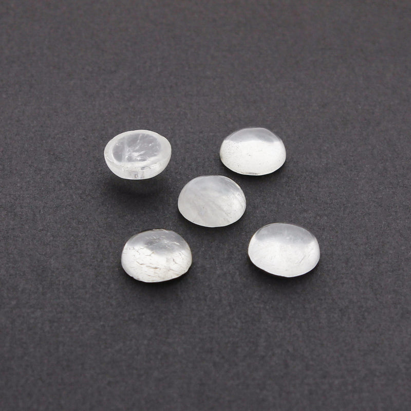Natural Quartz Gemstone Cabochon Seals 10mm - 4 Pieces - CBD003-L