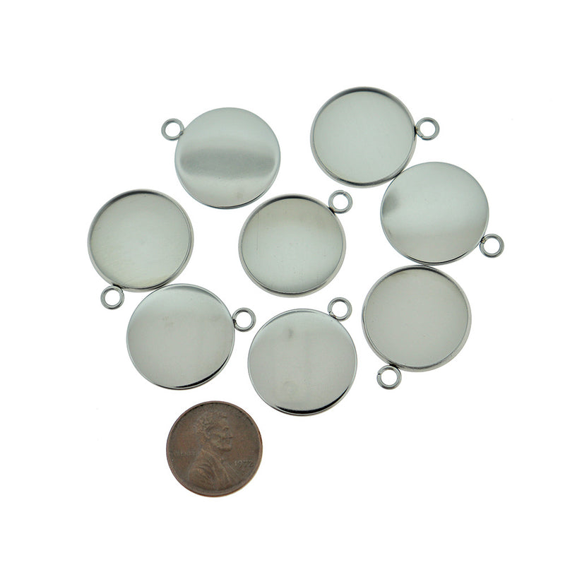 Stainless Steel Cabochon Settings - 20mm Tray - 50 Pieces - CBS005