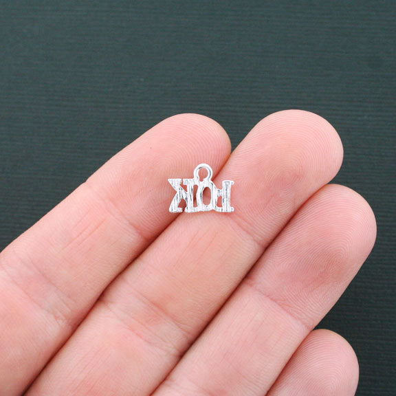 8 10K Silver Tone Charms - SC3666