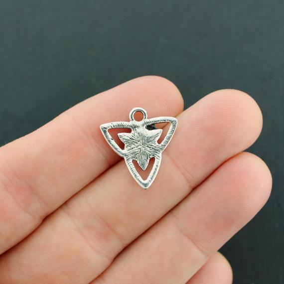8 Celtic Knot Antique Silver Tone Charms - SC2560
