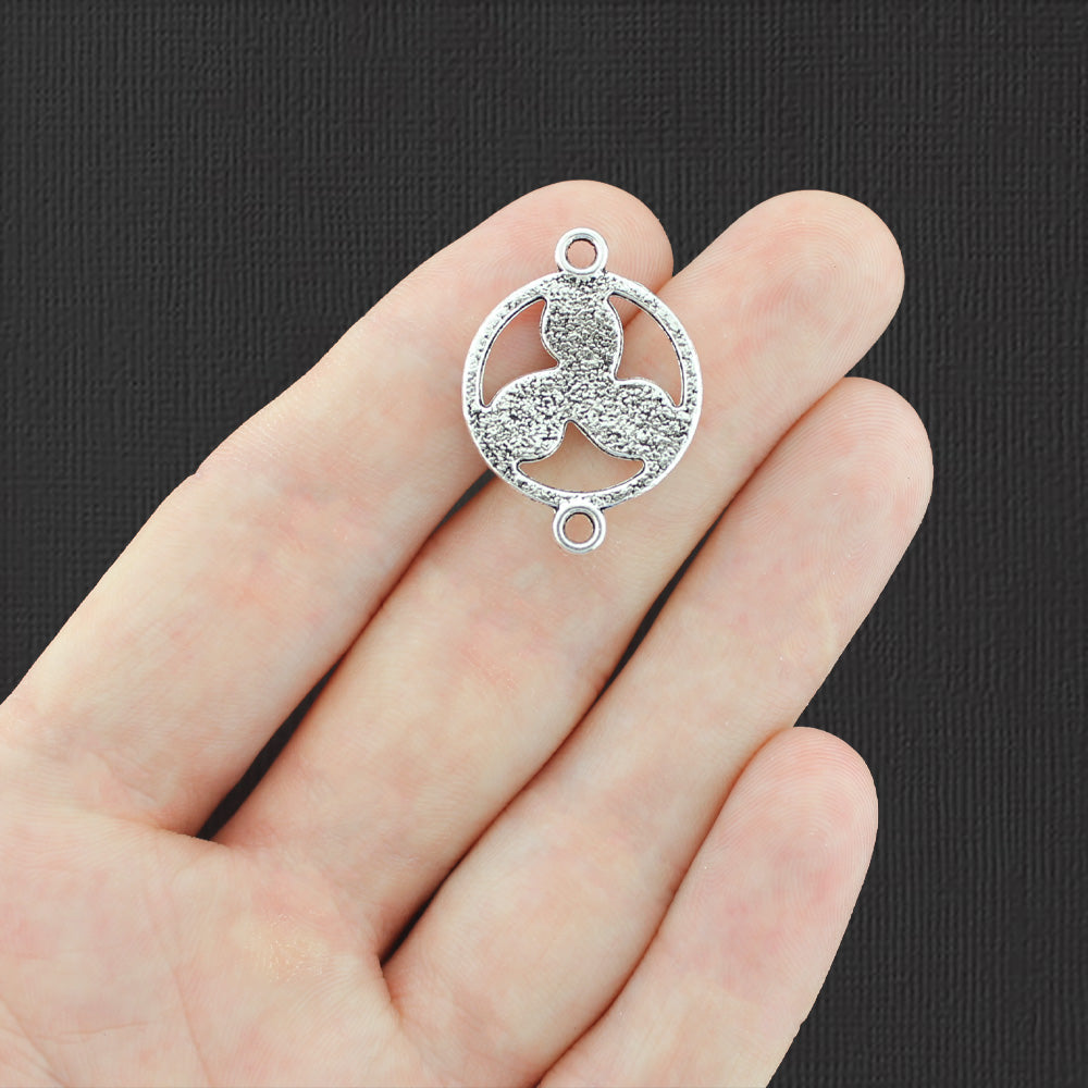 8 Celtic Knot Connector Antique Silver Tone Charms - SC6500