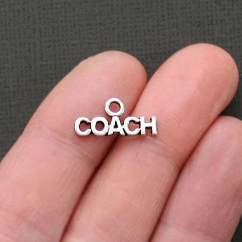 8 Coach Antique Silver Tone Charms - SC1785