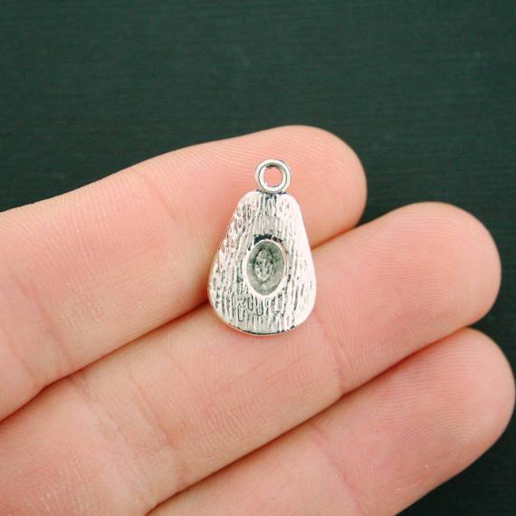 8 Cowboy Hat Silver Tone Charms 3D - SC7483