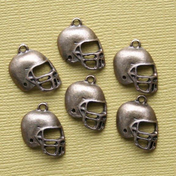 8 Football Helmet Charms - Choose Your Tone!