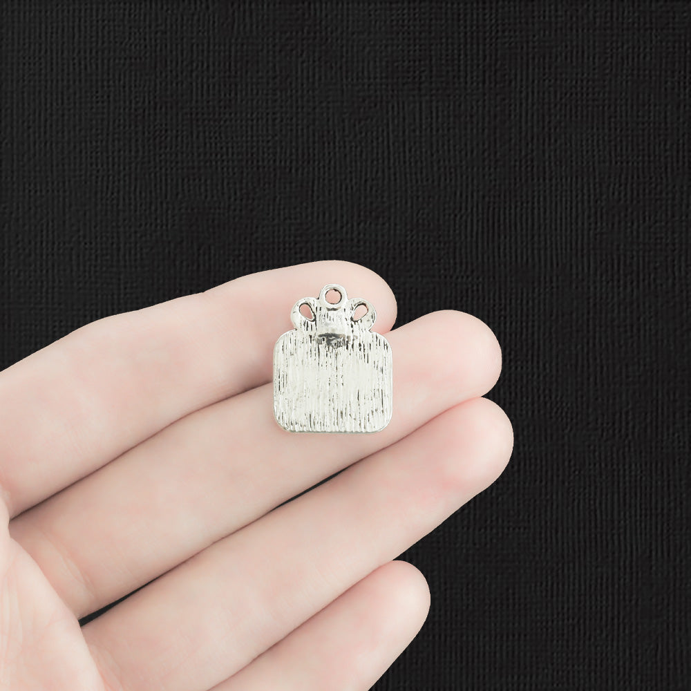 8 Girls Night Out Antique Silver Tone Charms - SC198