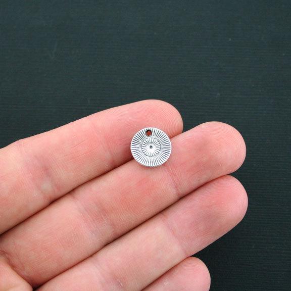 8 Live Laugh Love Antique Silver Tone Charms - SC2521