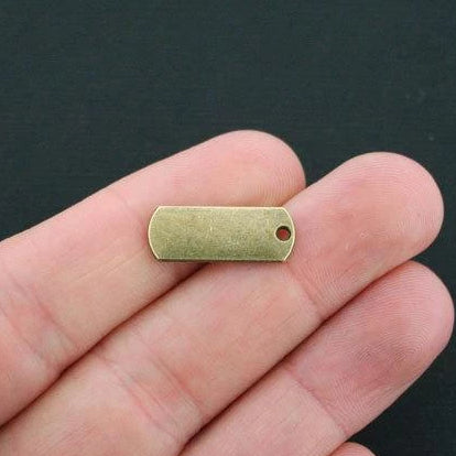 8 Namaste Antique Bronze Tone Charms - BC572