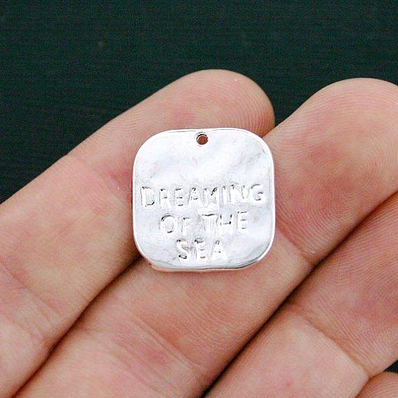8 Sea Dream Silver Tone Charms - SC3695