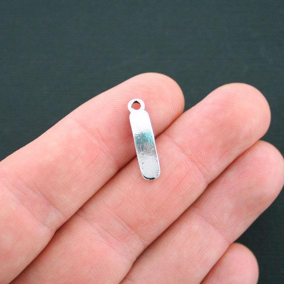 8 Snowboard Antique Silver Tone Charms 3D - SC2095