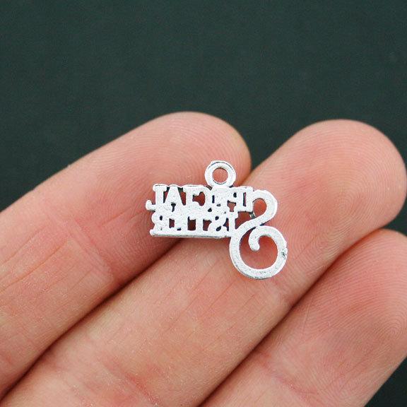 8 Special Sister Antique Silver Tone Charms - SC1193