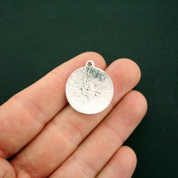 8 I Love You Antique Silver Tone Charms - SC6432