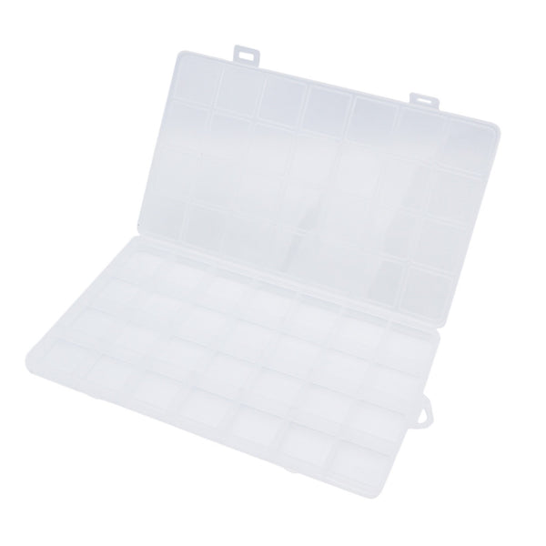 Boîte de rangement en plastique transparent - 25 compartiments - TL135