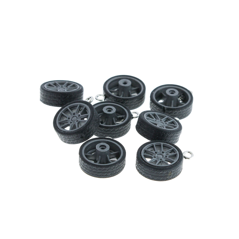 4 Tire Resin Charms - K150