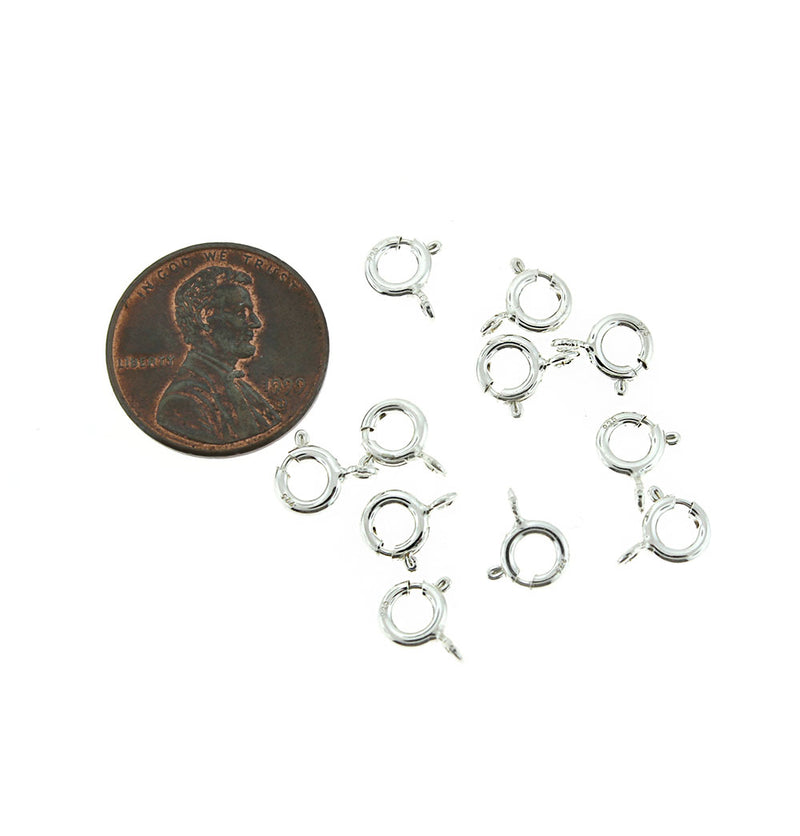 Sterling Silver Spring Clasp 9mm x 7mm - 1 Clasp - ST007