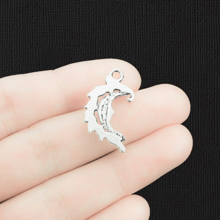 6 Moon Antique Silver Tone Charms - SC153