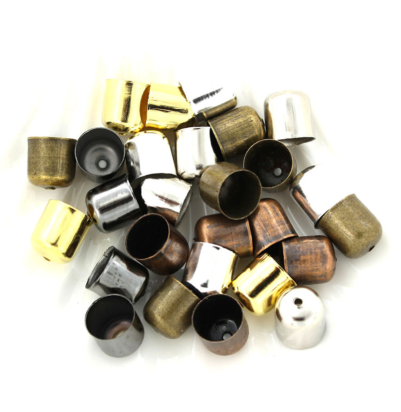 Extrémités de cordon tons assortis - 11 mm x 10 mm - 12 pièces - FD400