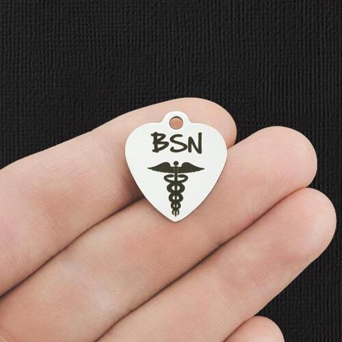 Nurse Stainless Steel Charms - BSN - BFS011-0852