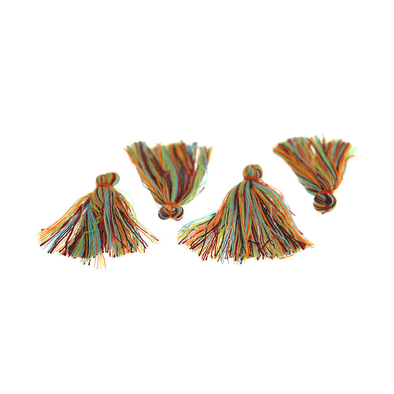 Cotton Tassels - Rainbow - 8 Pieces - Z174