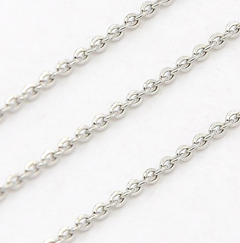 BULK Stainless Steel Cable Chain 32ft - 1.2mm - FD169