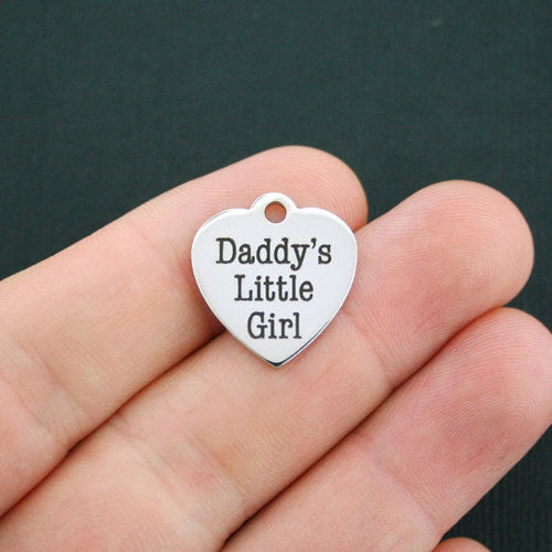 Daddy's Little Girl Stainless Steel Charms - BFS011-0087