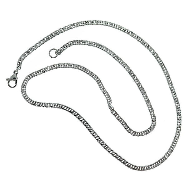 Collier Chaîne de Blé en Acier Inoxydable 19" - 3mm - 1 Collier - N648