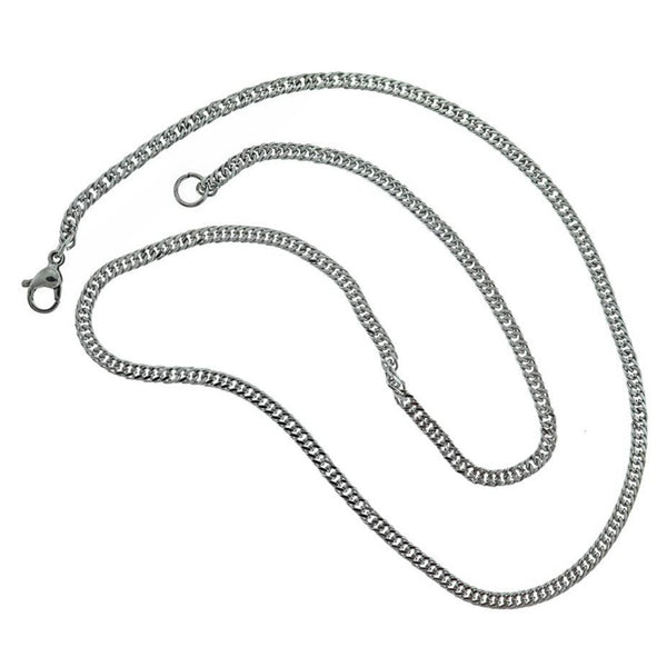 Stainless Steel Wheat Chain Necklace 19" - 3mm - 1 Necklace - N648