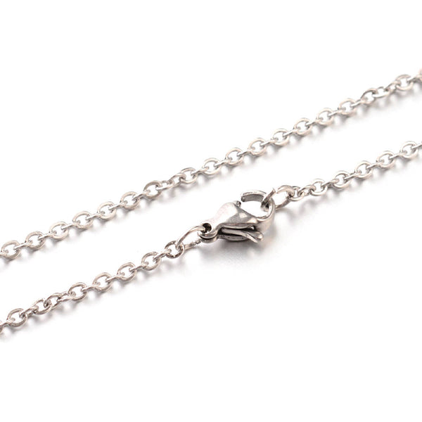 Stainless Steel Cable Chain Necklace 18" - 1.5mm - 1 Necklaces - N166