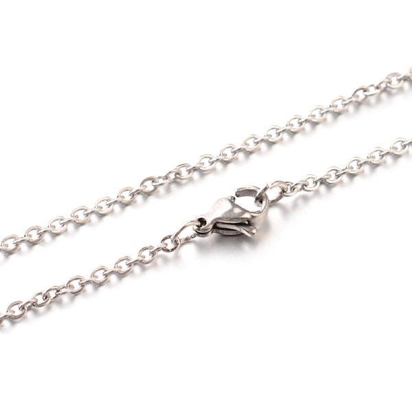 Collier Chaîne Câble Acier Inoxydable 18" - 1.5mm - 1 Colliers - N166