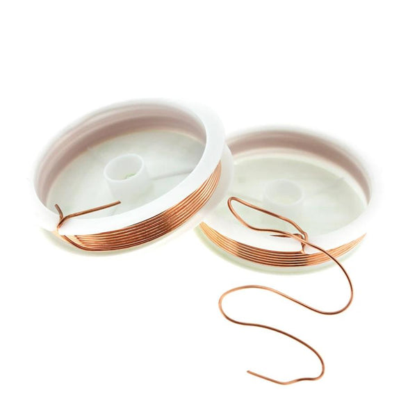 BULK Rose Gold Tone Craft Wire - Résistant au ternissement - 1 rouleau de 1,5 m ou 5 pieds - 1 mm - Z1121