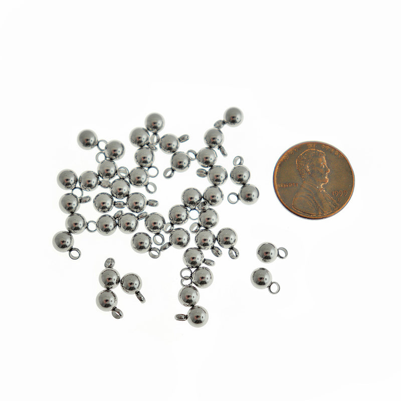 Stainless Steel Chain Drops - 7.5mm x 5mm - 10 Pieces - FD207