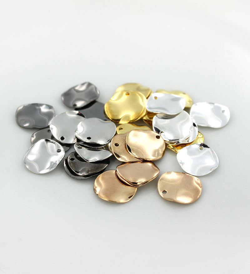 Assorted Round Stamping Blanks - Brass - 12mm - 10 Tags - MT554