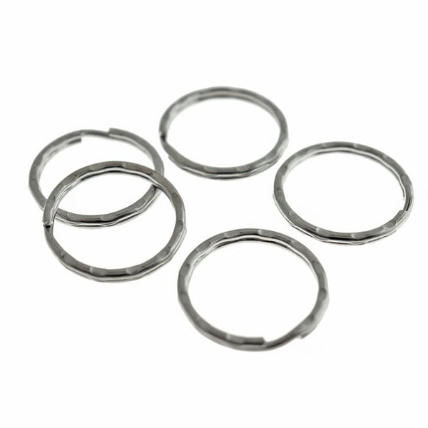 Porte-clés argenté - 30 mm - 15 pièces - Z795