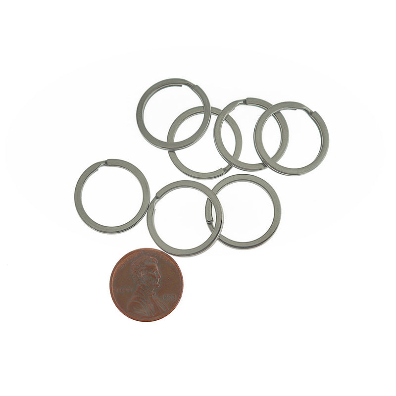 Stainless Steel Key Rings - 20mm - 60 Pieces - FD1064