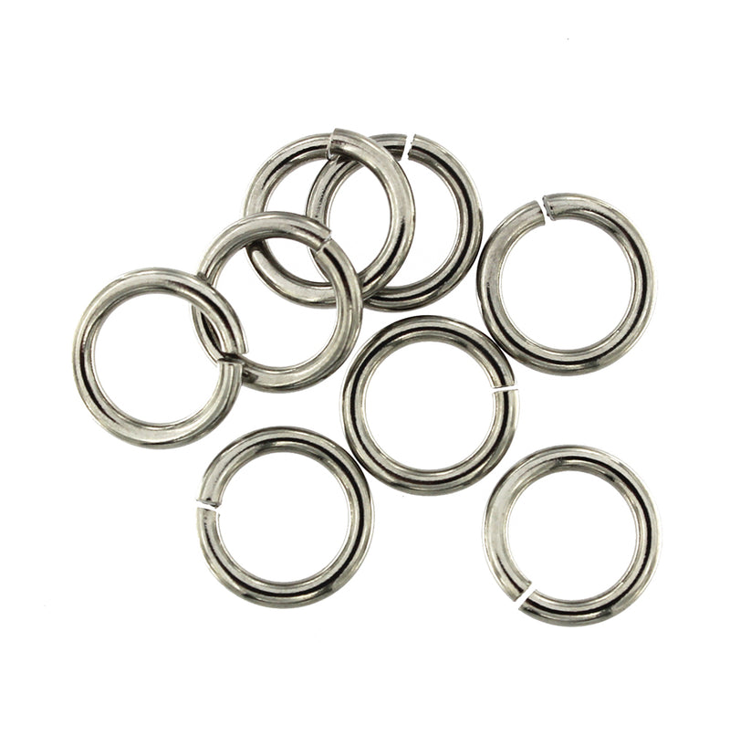 Anneaux en Acier Inoxydable 13mm - Calibre 12 Ouvert - 50 Anneaux - J175