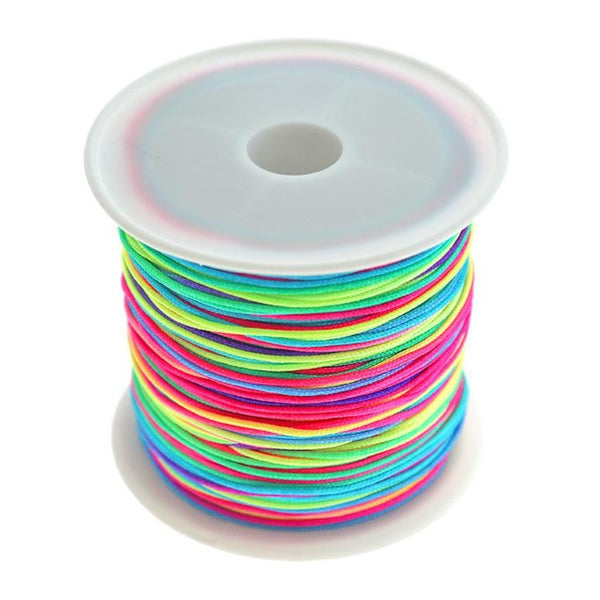 BULK Rainbow Nylon Cord 1 Rouleau 115Ft - 0.8mm - Z1500