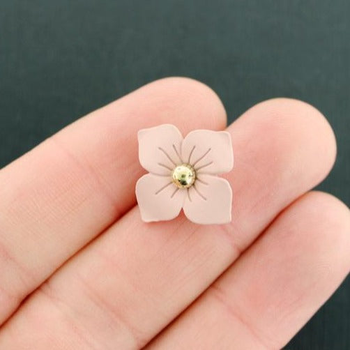 2 Flower Connector Charms - SC7896