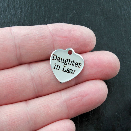 Daughter In Law Stainless Steel Charms - BFS011-0092