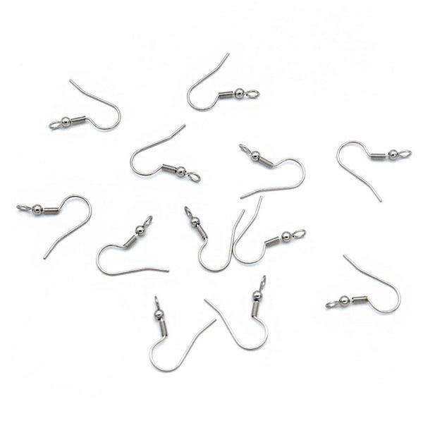 Stainless Steel Earrings - French Style Hooks - 20mm x 18mm - 100 Pieces 50 Pairs - FD991