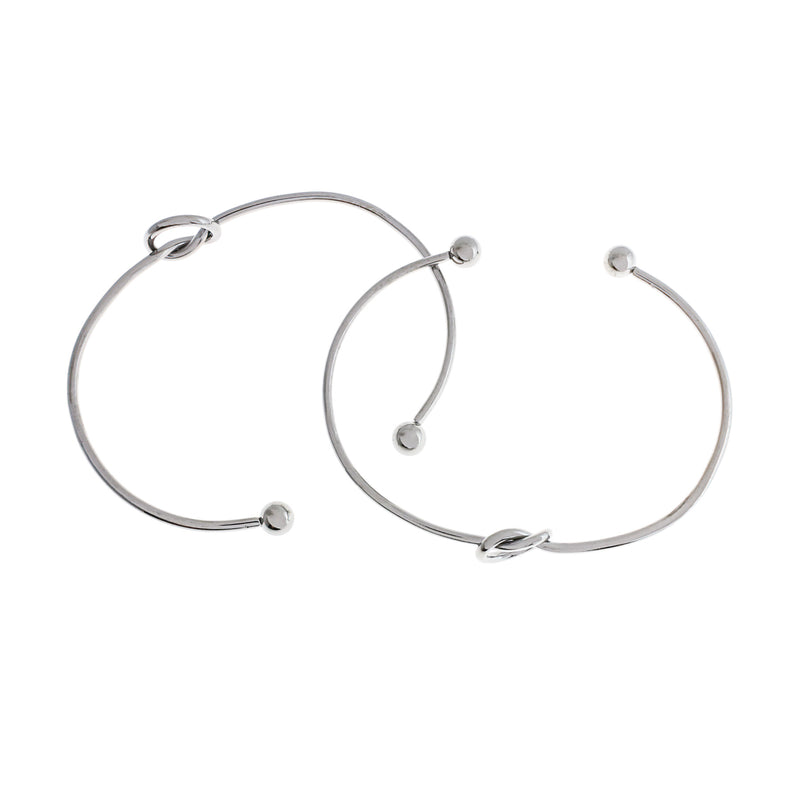 Stainless Steel Cuff Bangles - 66mm ID - 5 Bangles - N110