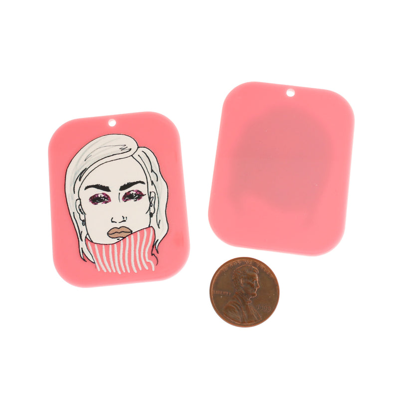 Women Acrylic Charm - K032