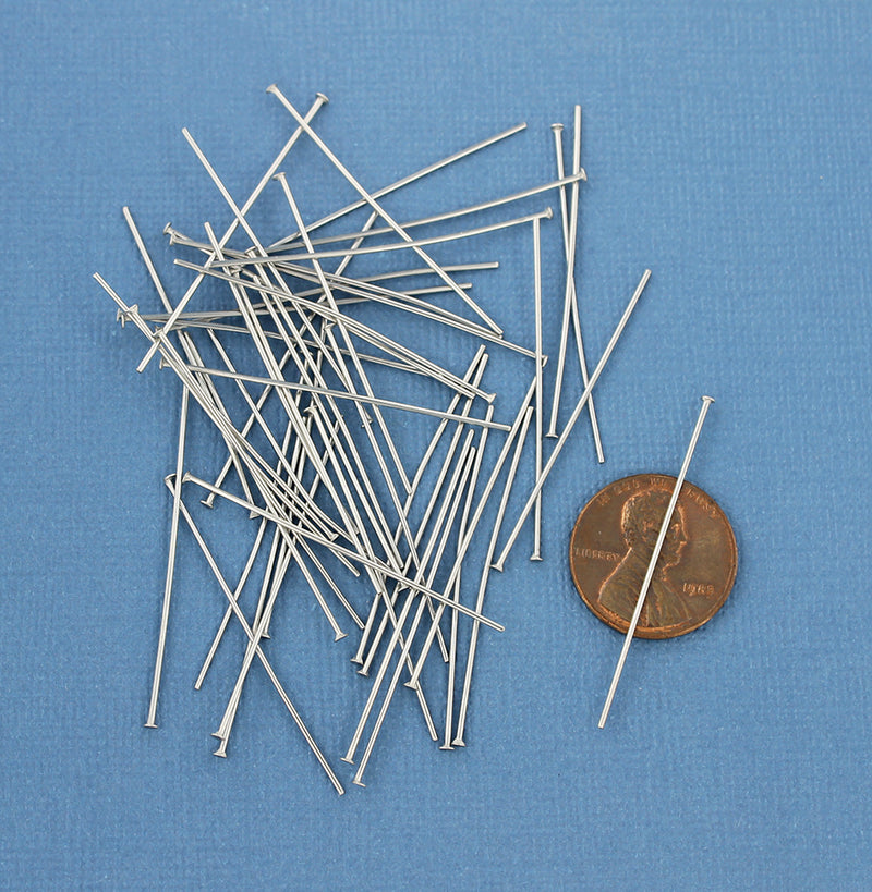 Stainless Steel Flat Head Pins - 40mm - 100 Pieces - PIN064