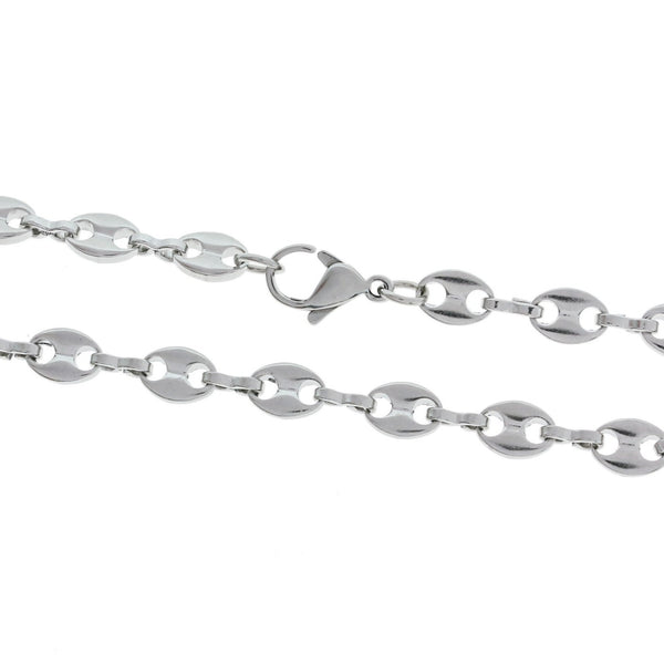 Stainless Steel Mariner Link Chain Bracelet 7.6"- 1.5mm - 1 Bracelet - N039